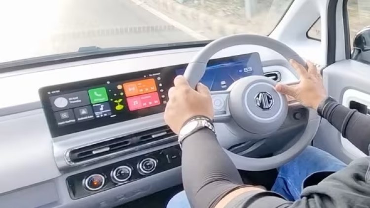MG Motors Unveils the Futuristic MG Comet EV: A First Look at its Interior and Advanced Features!