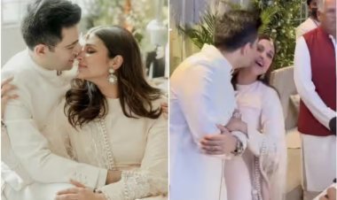 Parineeti became romantic with Raghav Chadha in front of father, AAP leader kissed ladylove in front of everyone