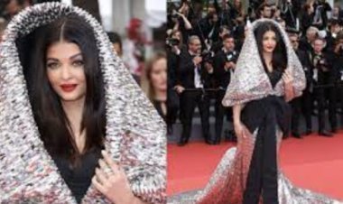 Cannes 2023: Aishwarya Rai Bachchan walked the red carpet wearing a silver hoodie gown, people were left watching