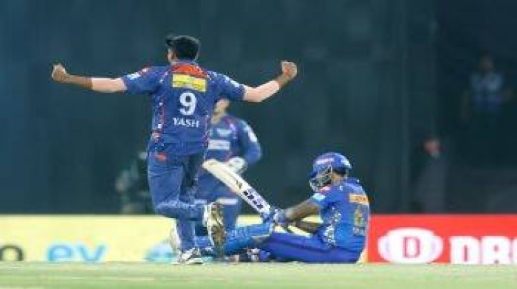 IPL 2023: Mohsin saved 11 runs in the last over, Lucknow beat Mumbai by five runs