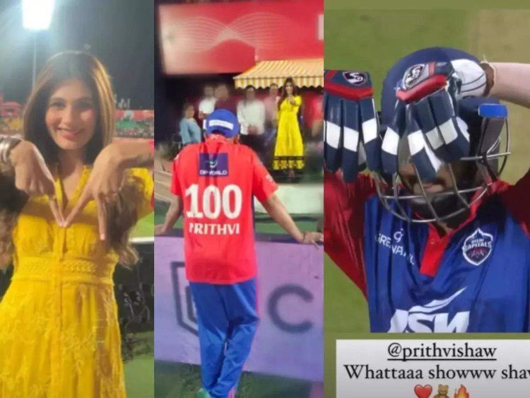 DC vs PBKS: 'Girlfriend' Nidhi Tapadia showered some love on Prithvi Shaw's stormy half-century