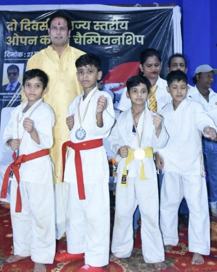 Sports news: Raipur overall champion by winning 17 gold medals in state open karate competition