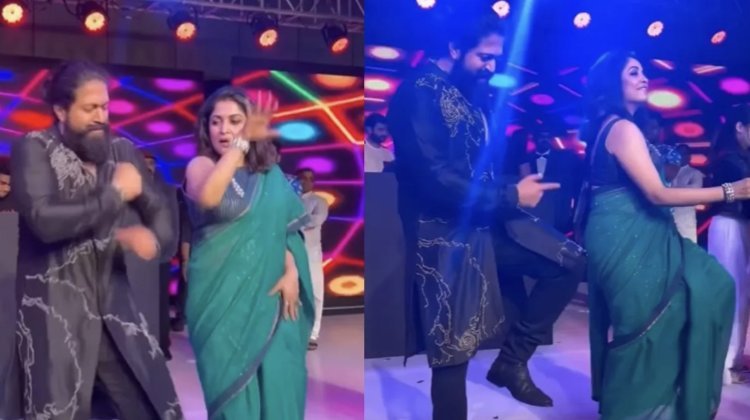 KGF star 'Rocky Bhai' dances fiercely with 'Shivagami Devi', Yash and Ramya Krishna's moves set the stage on fire