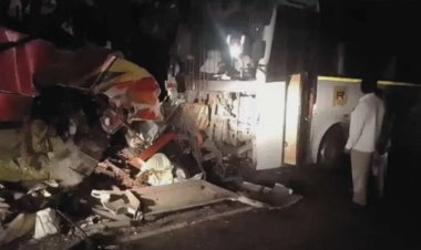 Big accident again in Maharashtra's Buldhana, 6 killed, 20 injured in fierce collision of two buses, Amarnath pilgrims also included