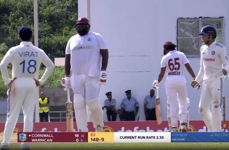 IND vs WI: Kohli was stunned when Gill danced on seeing 140 kg giant Cornwall