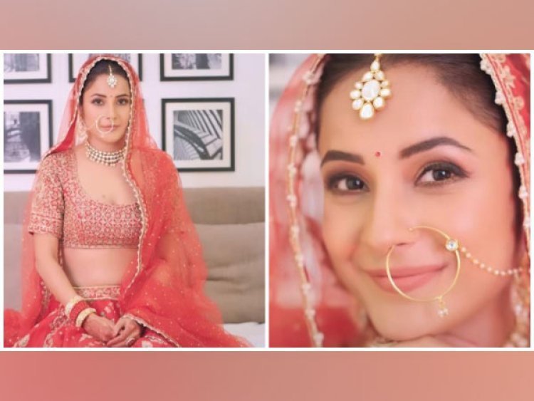 Shehnaaz Gill Delights Fans with Stunning Bridal Look, Expresses Self-Love
