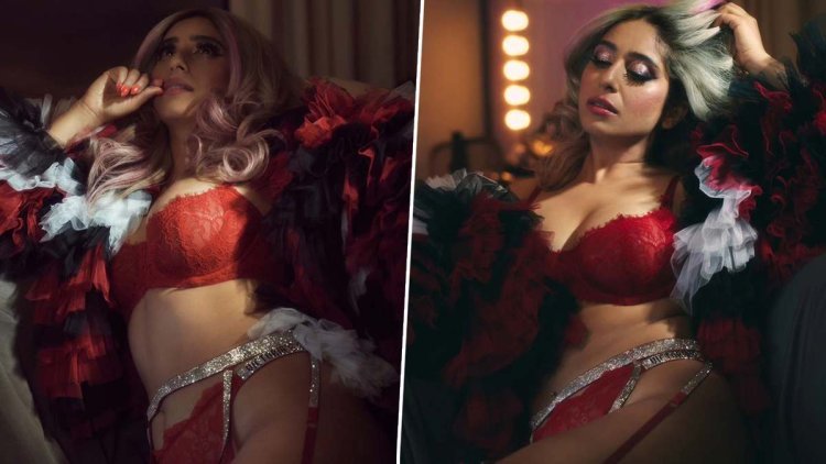 Neha Bhasin Sets Social Media on Fire with Red Bikini Photos