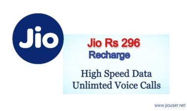 Reliance Jio Launches Rs 296 Freedom Plan with 30 Days Validity, Unlimited Calling and 25GB Data
