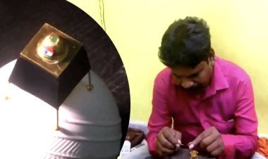 Chandrayaan-3: 1.5 inch long Chandrayaan-3 made of 4 grams of gold