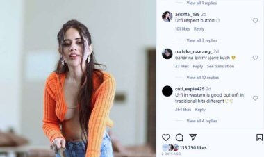 Urfi Javed posted such a photo while playing Gilli Danda, seeing which the fans said - put the button