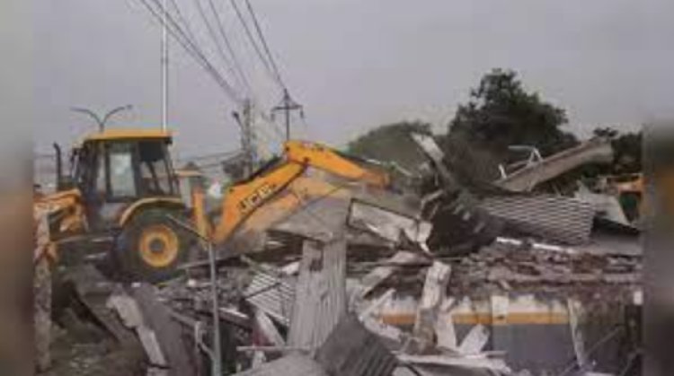 Nuh Violence: Bulldozer again after violence, administration is evacuating illegal occupation, 40 shops were demolished