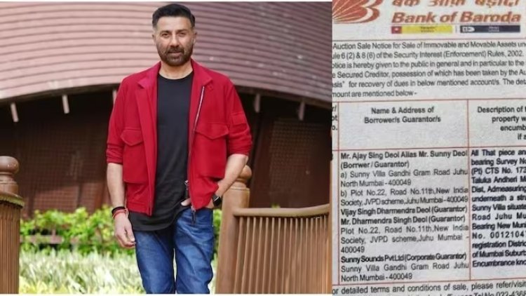 Sunny Deol's Mumbai Villa to be Auctioned by Bank Over Unpaid Loan of Rs. 56 Crore