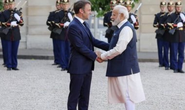 PM Modi's working lunch meeting with French President Macron today, discussions will be held on many important issues including nuclear energy