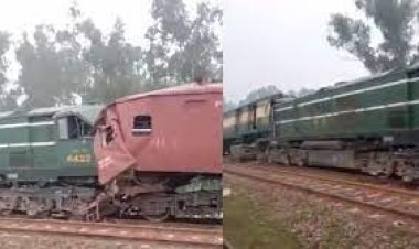 Passenger train collides with goods train in Pakistan's Punjab province, at least 31 injured in the accident