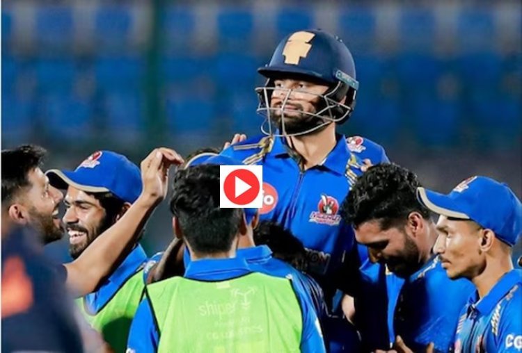 Rinku Singh once again won the lost match, hit 3 consecutive sixes in the super-over