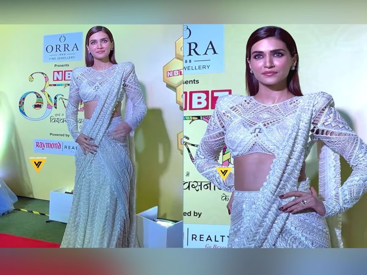 Kriti Sanon's Elegant White Saree Look Takes the Internet by Storm