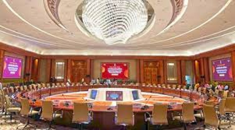 How is G20 Summit venue Bharat Mandapam from inside: The world's largest indoor hall, chandelier brought from abroad for the summit room
