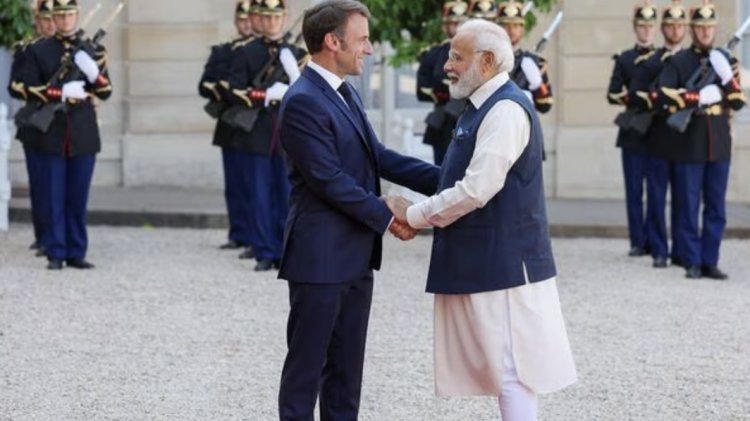 PM Modi's working lunch meeting with French President Macron today, discussions will be held on many important issues including nuclear energy