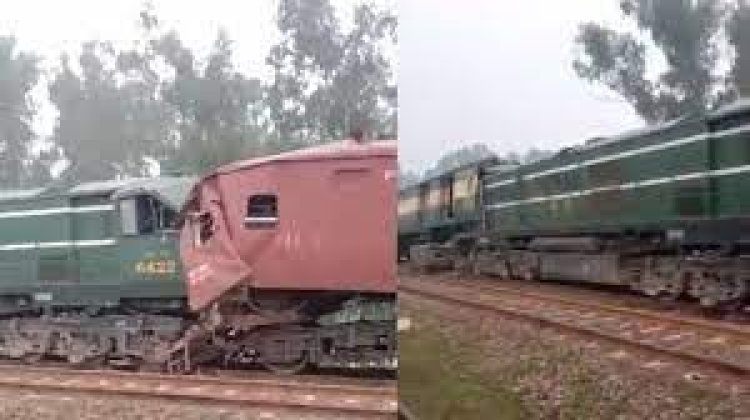 Passenger train collides with goods train in Pakistan's Punjab province, at least 31 injured in the accident