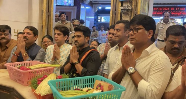 People praised Ram Charan for taking blessings of Ganpati Bappa at Siddhivinayak temple a soon as he came to Mumbai