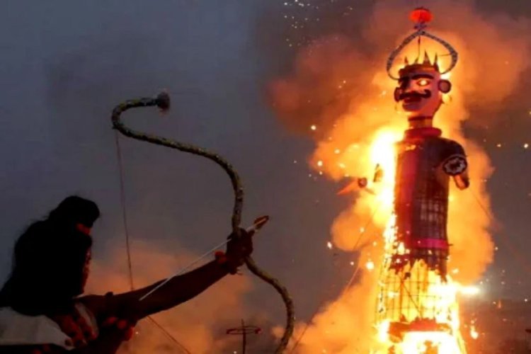 Ravana burning across the country on Dussehra