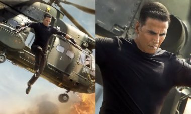 Singham Again: Akshay Kumar jumps from helicopter, first look of the actor from 'Singham Again' revealed