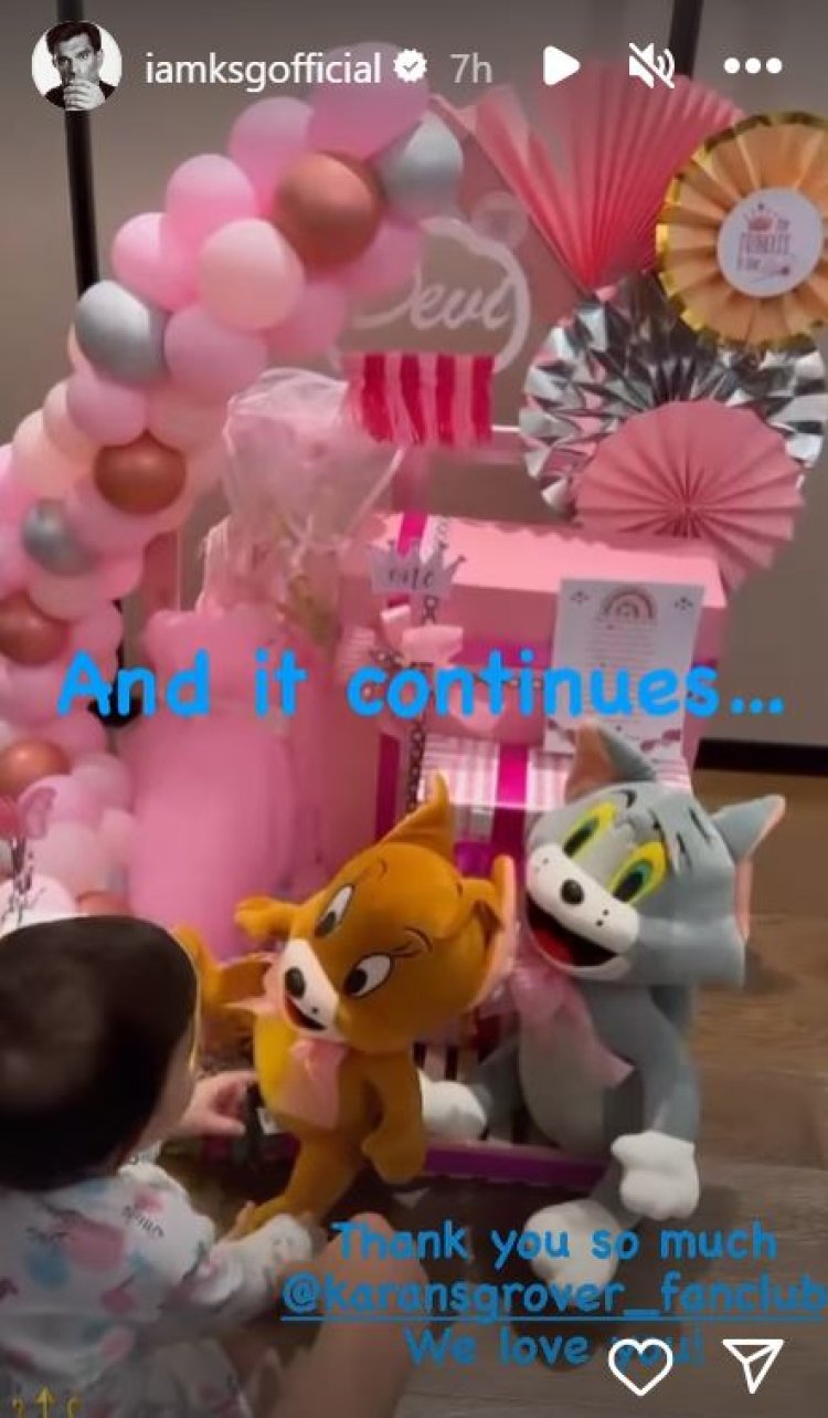 Bipasha Basu showed a glimpse of daughter Devi's pre-birthday celebration, darling was seen cutting the cake in a cute style