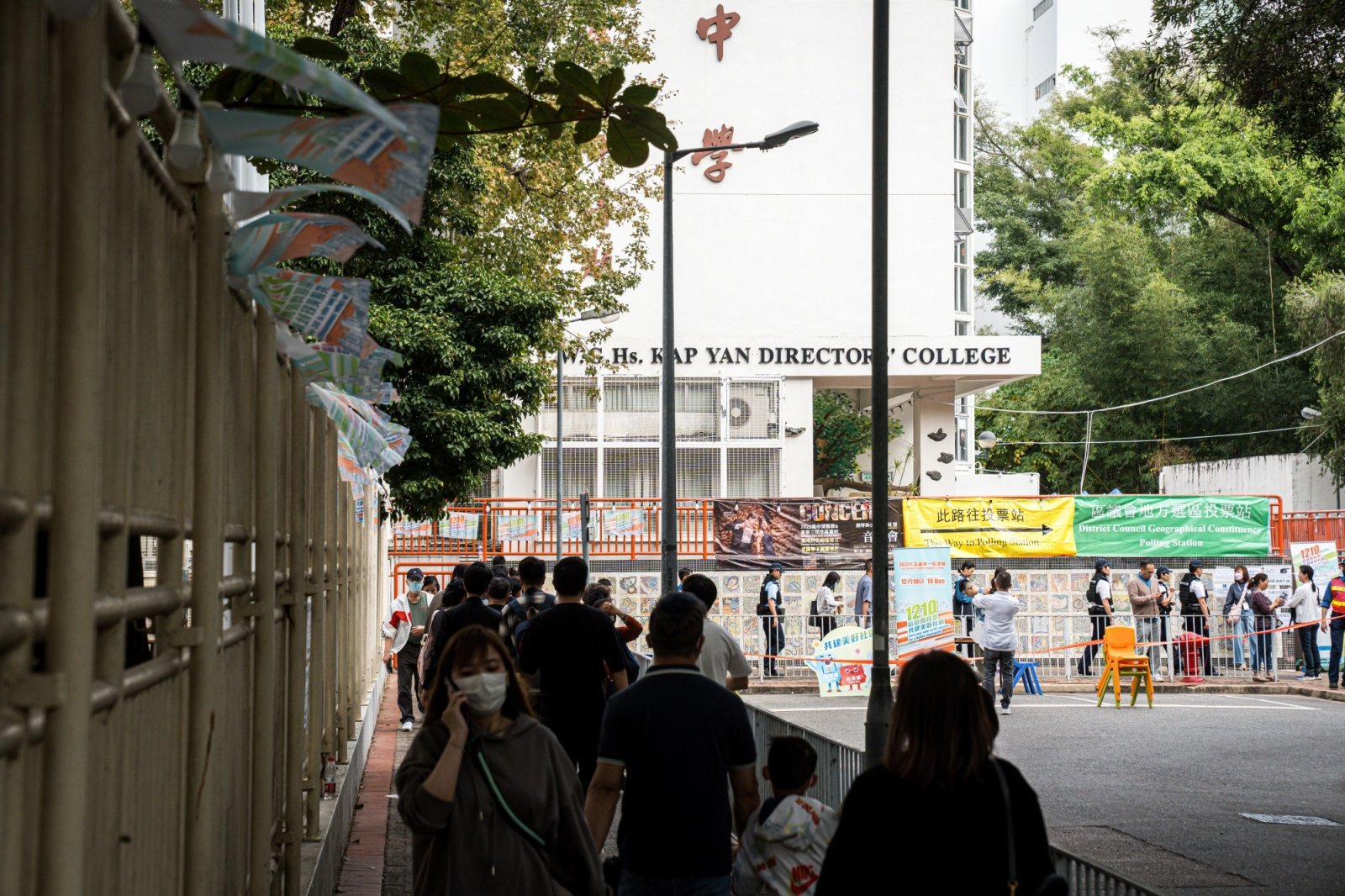 People of Hong Kong expressed disappointment over China's control, voting percentage reached lowest in four years