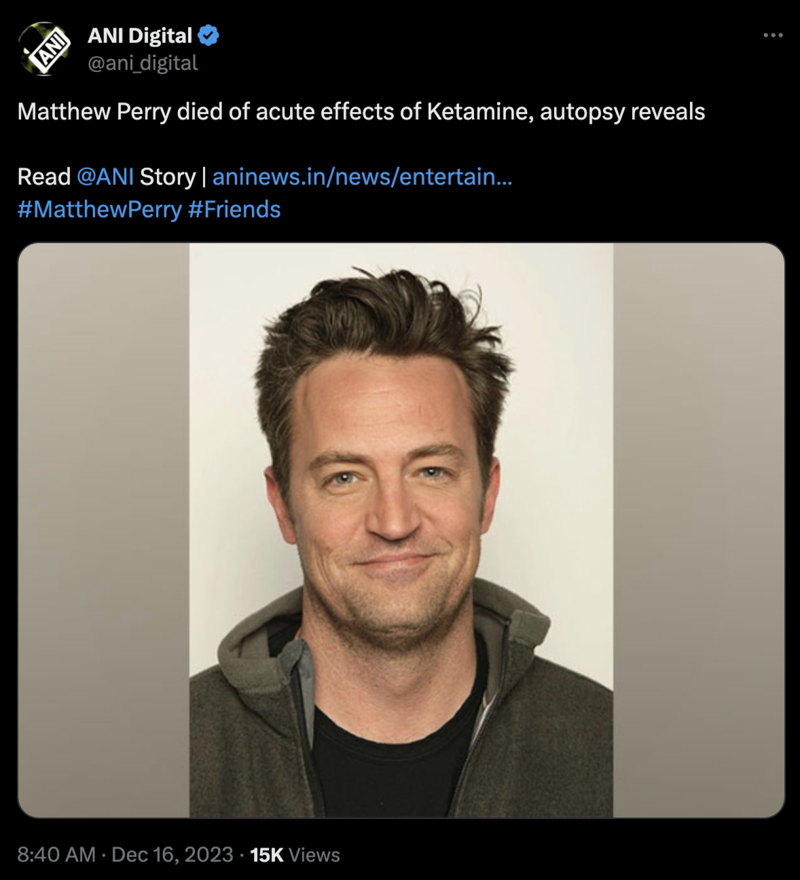 Actor Matthew Perry's death revealed, this major reason revealed in the postmortem report