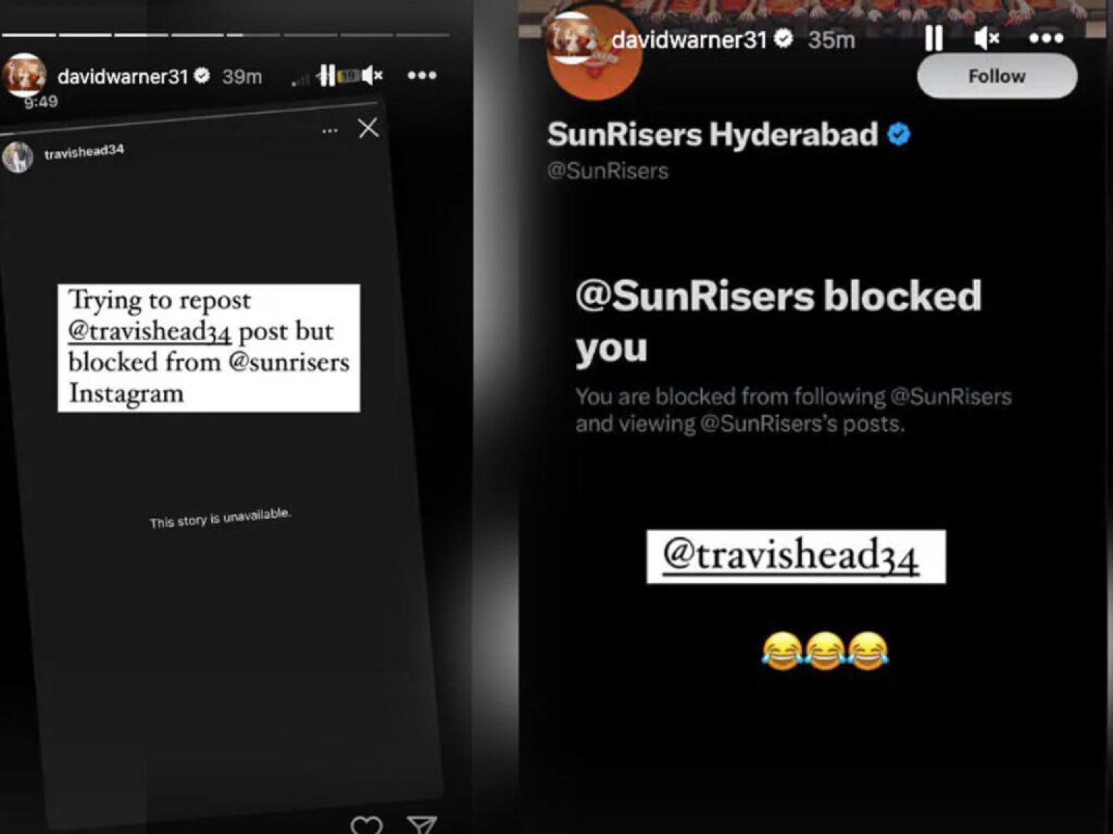 David Warner exposes Sunrisers Hyderabad, franchise blocked on social media