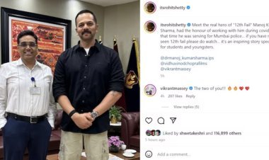 Rohit Shetty came to meet the real hero of Vikrant Massey's '12th Fail', Manoj Kumar revealed many secrets of life