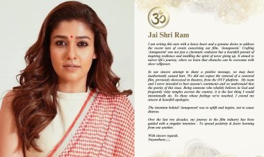 Nayanthara apologized by writing 'Jai Shri Ram', but there was an uproar after calling Lord Ram a non-vegetarian