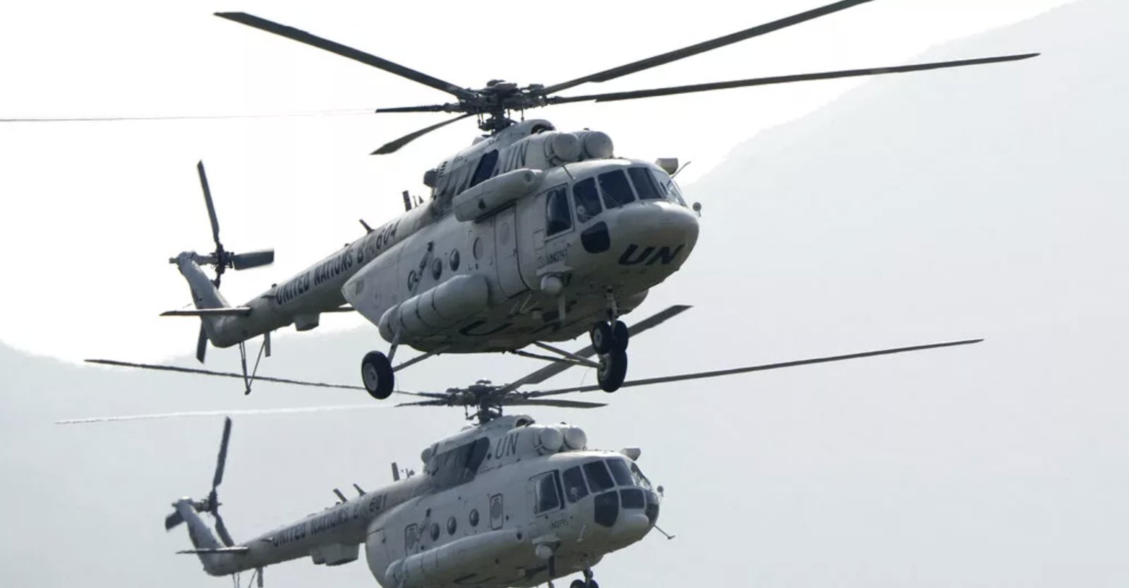 Armed group opens fire on UN helicopter in eastern Congo, 2 peacekeepers injured