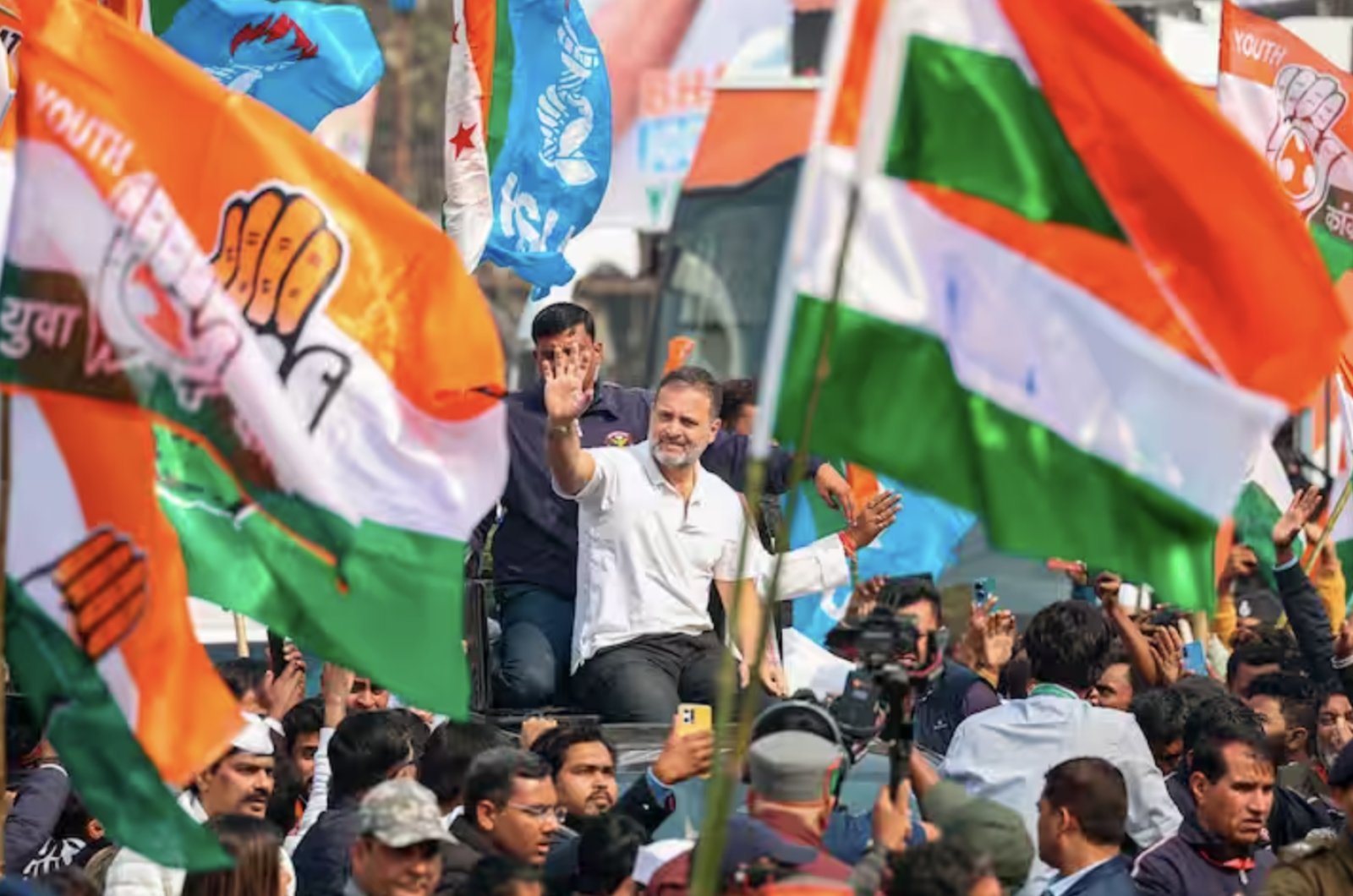 Rahul Gandhi visited Bihar in Wrangler jeep, Tejashwi Yadav became the charioteer, Priyanka will also join the Bharat Jodo Nyay Yatra in UP today