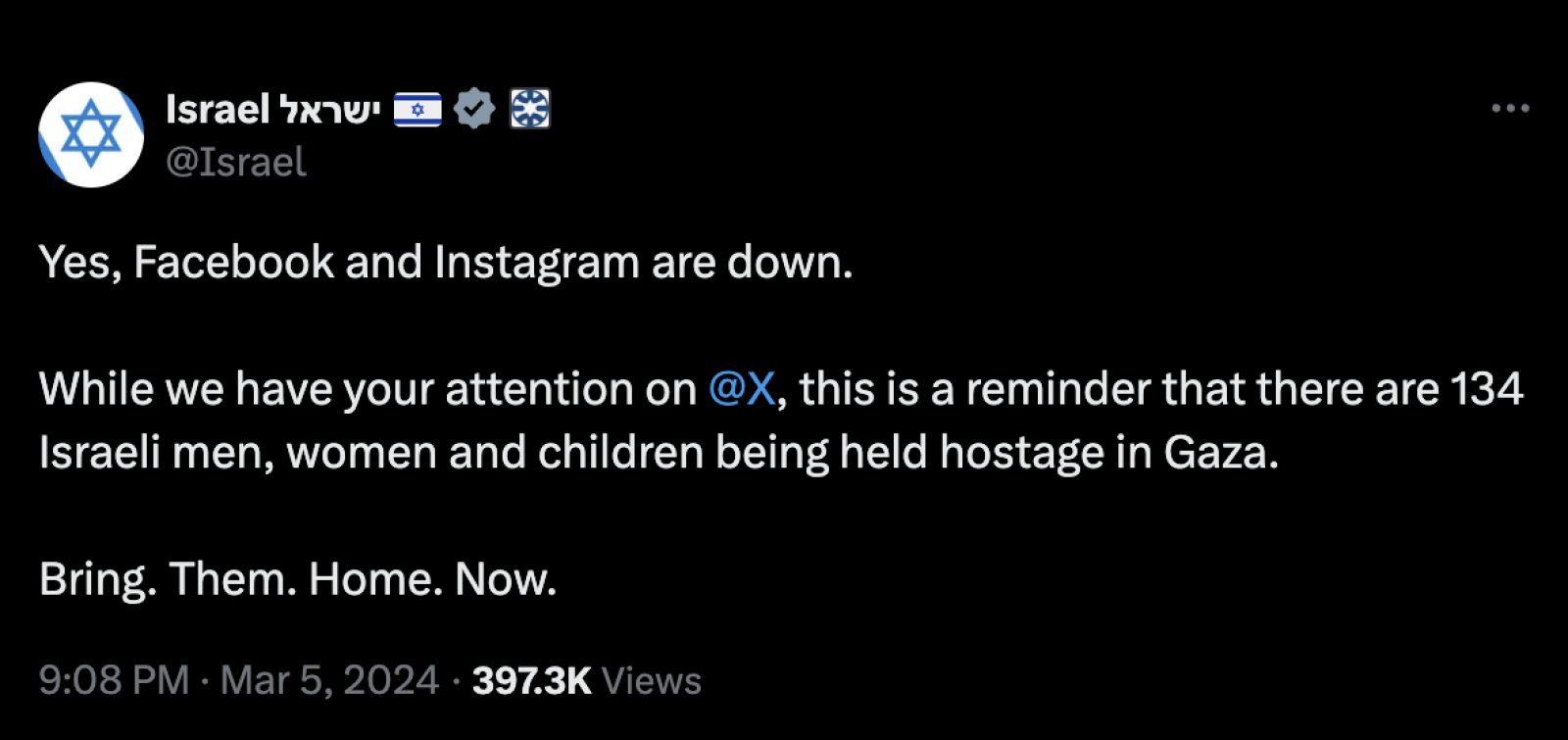 134 Israeli hostages still in the clutches of Hamas