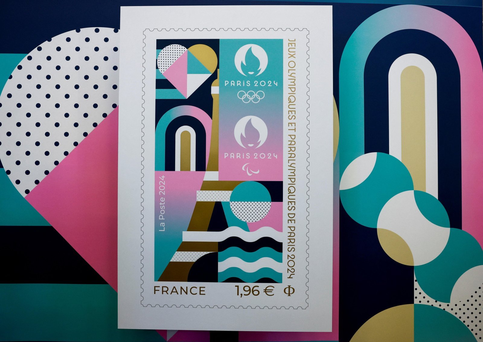 Official 2024 Paris Olympics postage stamp was released