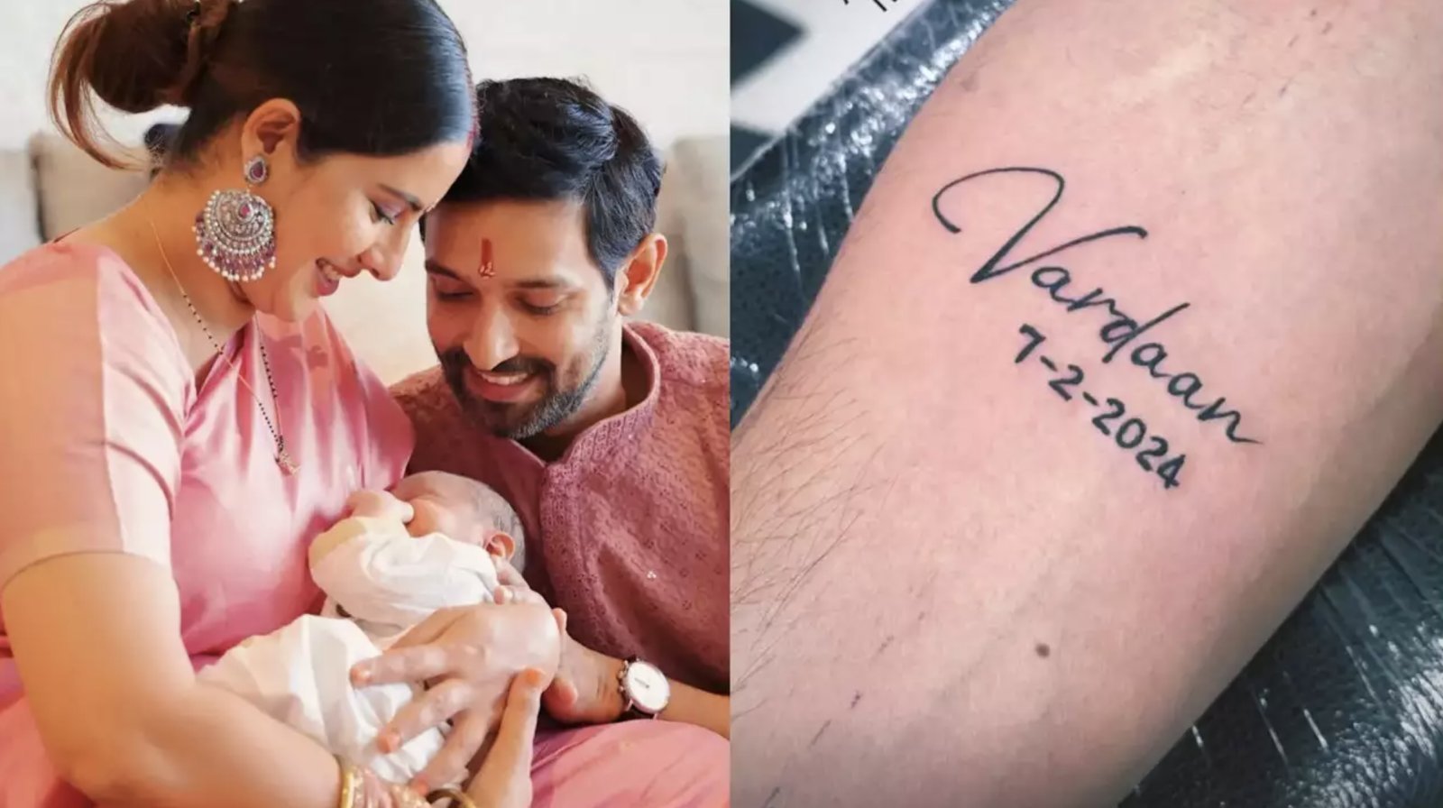 Vikrant Massey got his son Vardaan's name tattooed, the actor showed a glimpse by sharing the photo