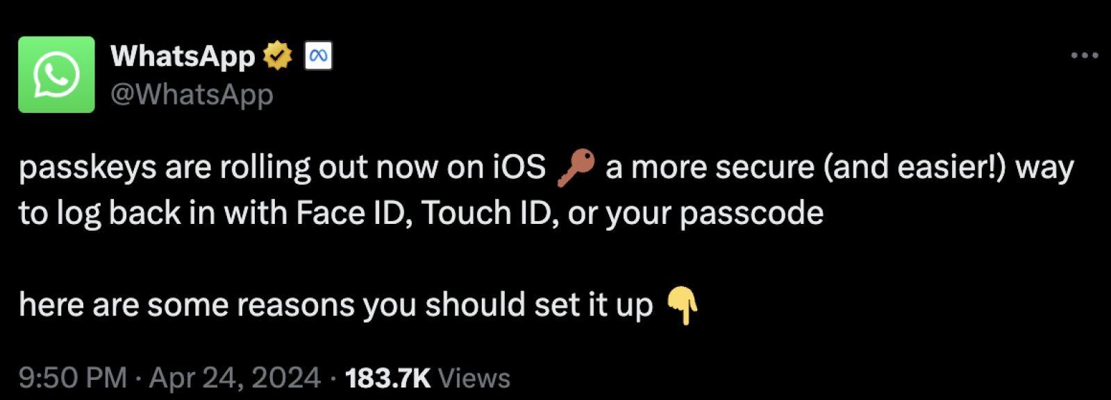 WhatsApp gave great news to iOS users, know all the details of Passkey feature    