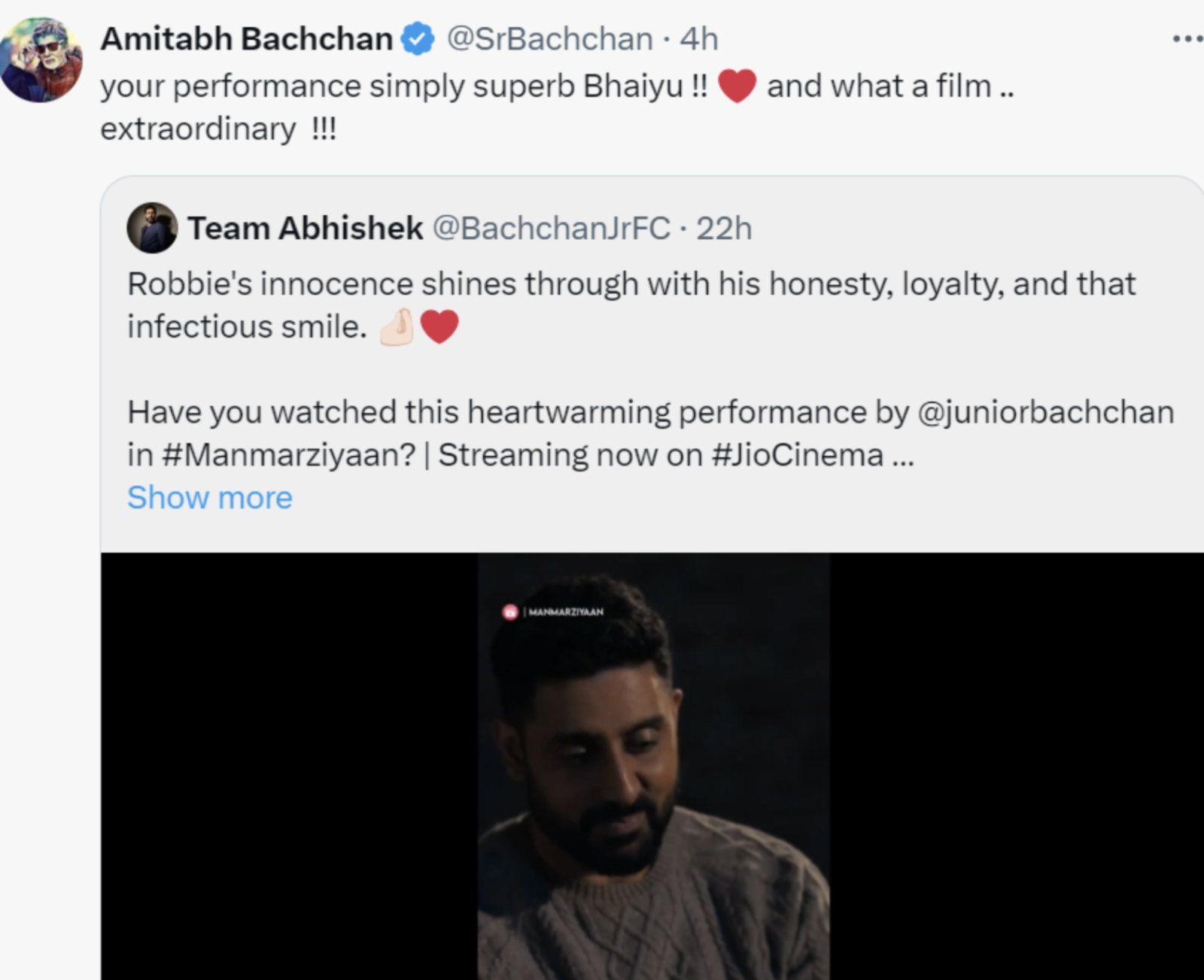 Know Amitabh Bachchan's reaction after watching Manmarziyaan, Big B admired son Abhishek Bachchan's performance
