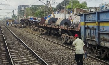 Train operations resumed in Western Railway, traffic was disrupted for several hours due to the derailment of the goods train