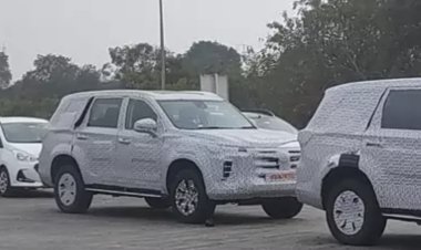 2024 MG Gloster facelift spotted again during testing, know how much this SUV will change from before