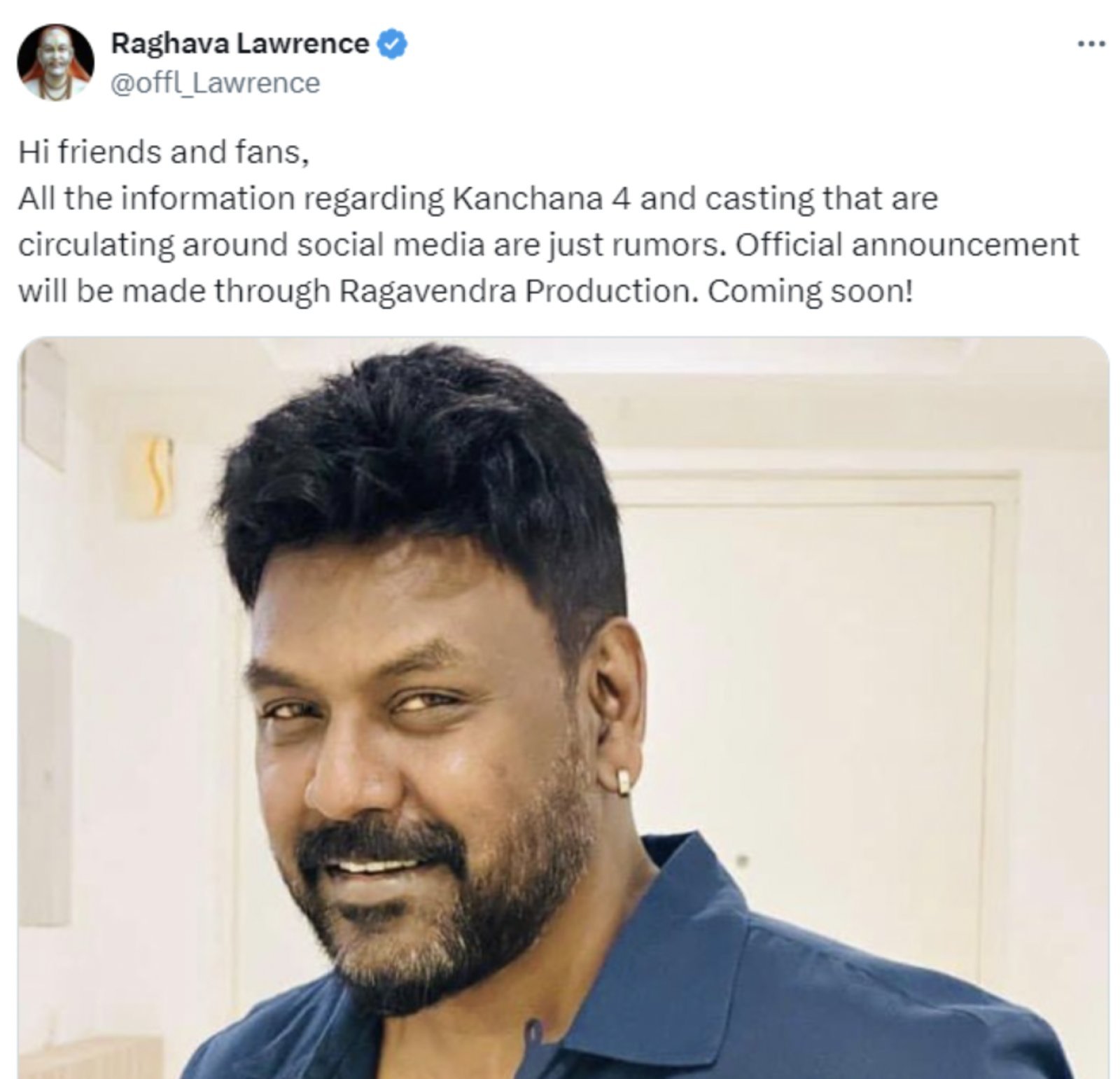 Will Mrunal Thakur be a part of Kanchana 4? Director Raghava Lawrence told the truth