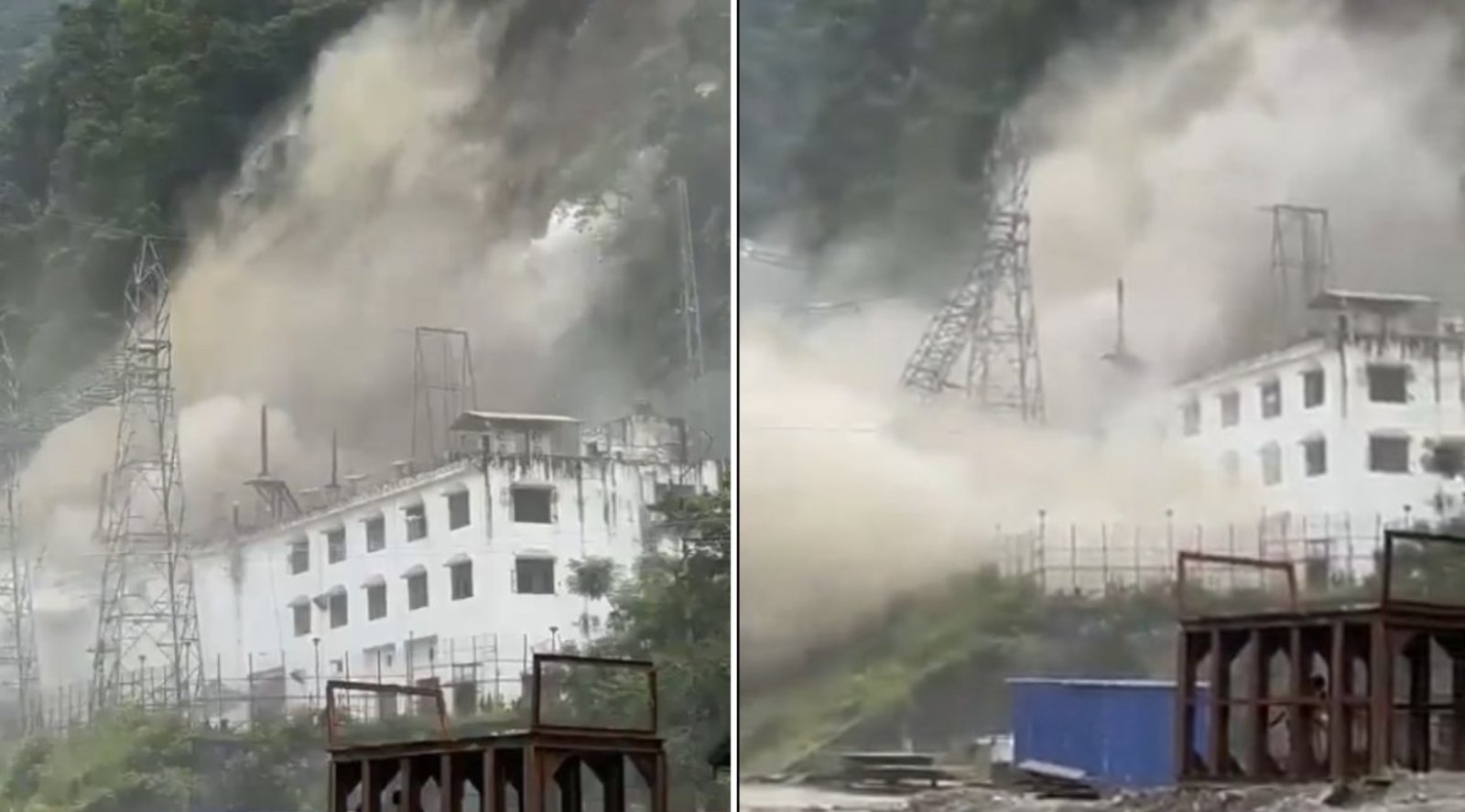 Horrific landslide occurred in Balutar, Sikkim, Teesta Dam Power Station destroyed