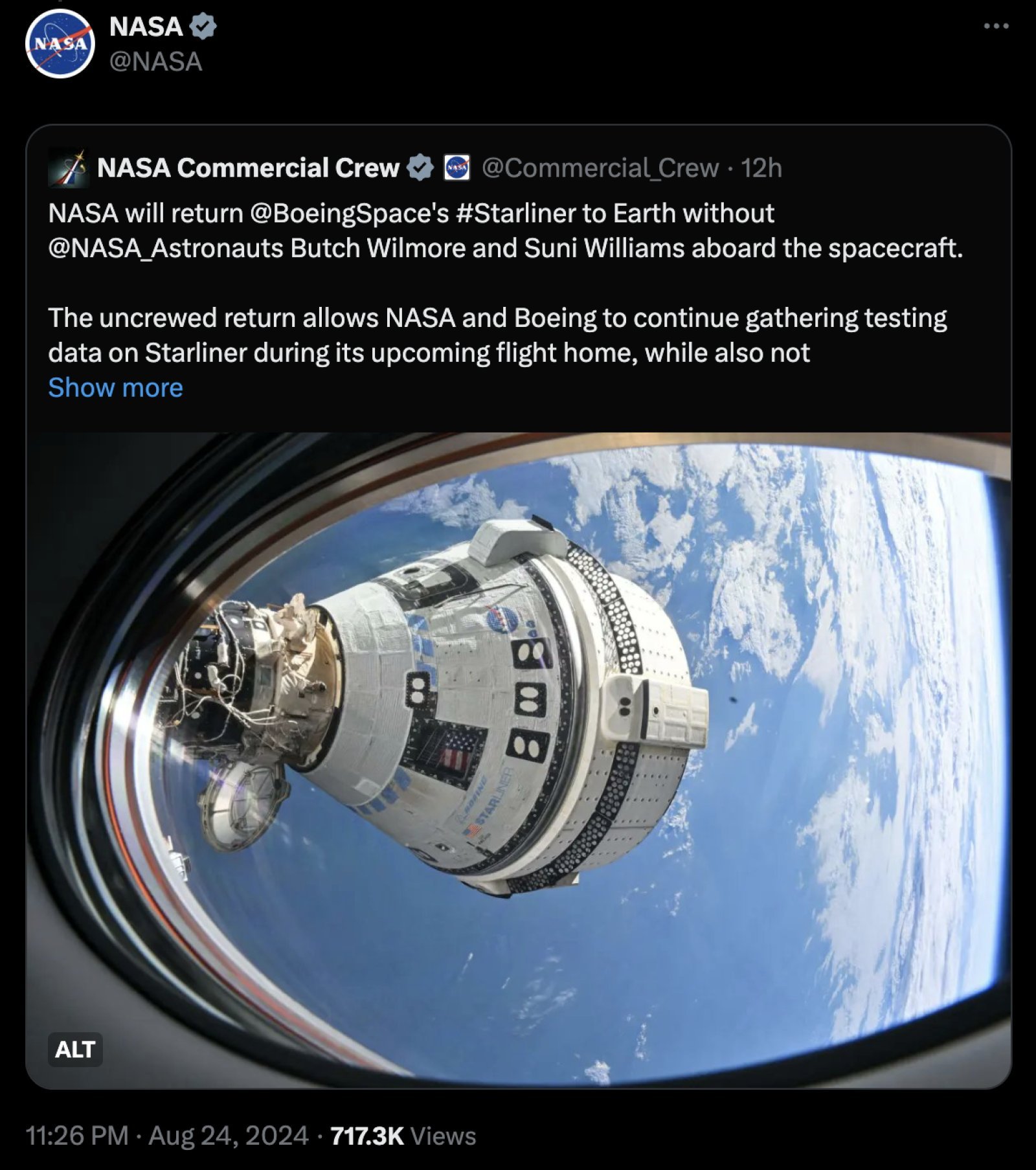 Sunita Williams' return date to Earth has been fixed, NASA has approved it