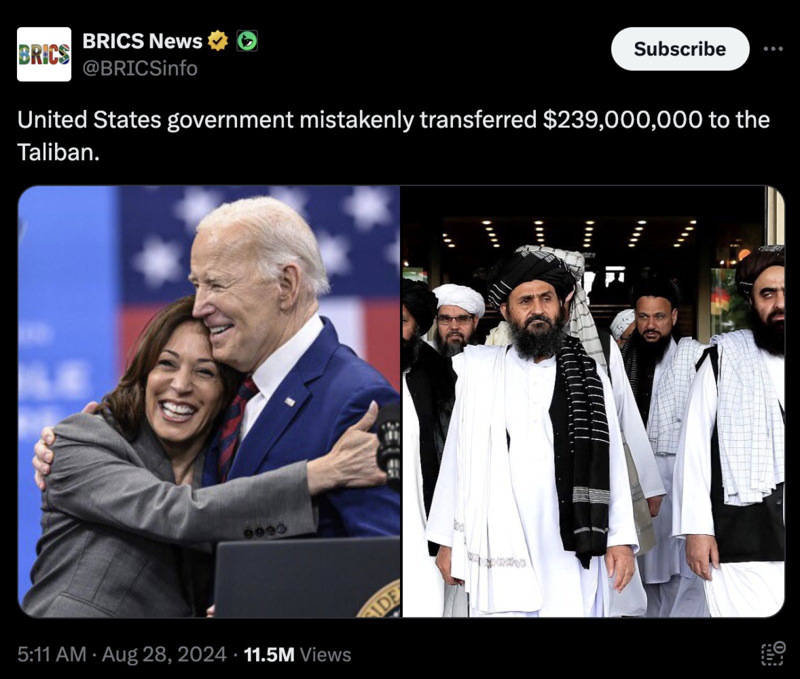 America made a big mistake by mistake, sent billions of rupees to the Taliban