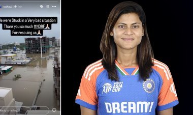 Indian player Radha Yadav got stuck in the flood, NDRF rescued her along with her family