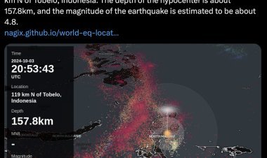 Indonesia hit by earthquake of 4.8 magnitude